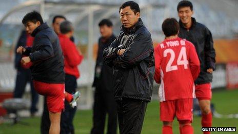 Kim Jong-Hun in the dugout