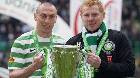 Scott Brown and Neil Lennon