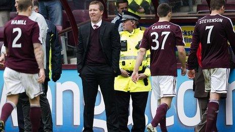 Hearts manager Gary Locke