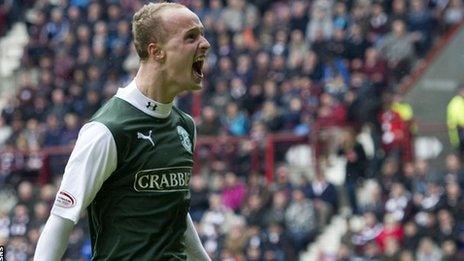 Leigh Griffiths scored his 100th career goal at Tynecastle