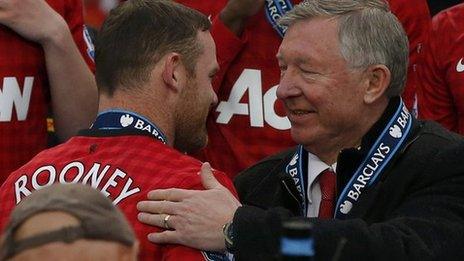 Wayne Rooney (left) and Sir Alex Ferguson