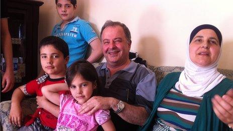 Dr Najeb al Hadal and his family