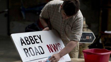 Abbey Road street sign