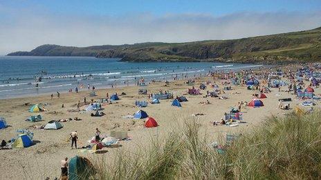 Whitesands Bay in Pembrokeshire