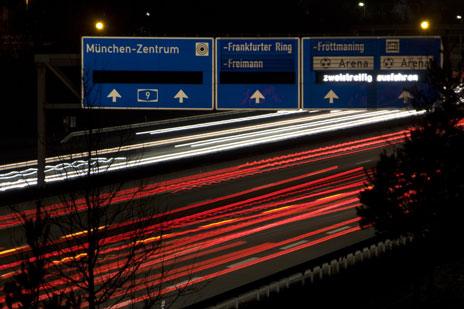 Autobahn by night