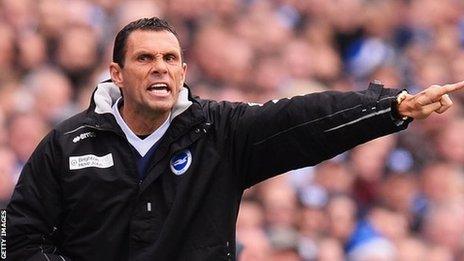 Brighton manager Gus Poyet