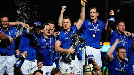 Leinster celebrate