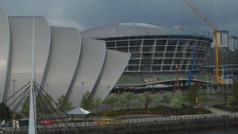 The Hydro arena is being built next to the SECC in Glasgow