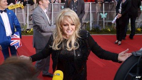 Bonnie Tyler before Eurovision