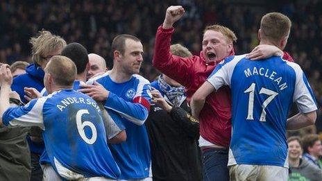 St Johnstone celebrate