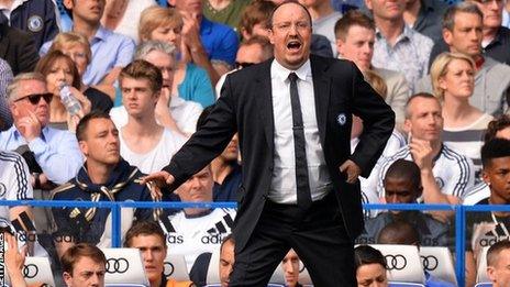 Chelsea manager Rafael Benitez