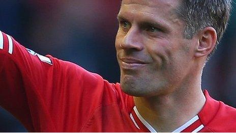 Liverpool defender Jamie Carragher