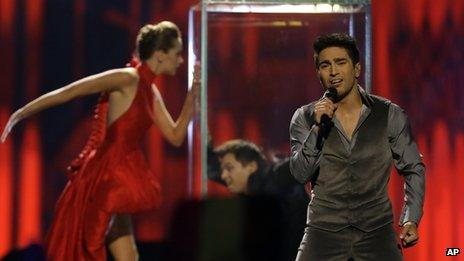 Farid Mammadov, Azerbaijan singer at the Eurovision Song Contest, 18 May 2013