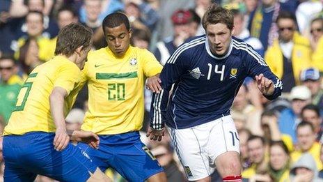 Kris Commons in action for Scotland