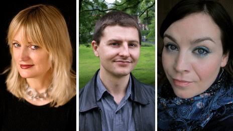 Ros Barber, Gavin Extence and Jenni Fagan
