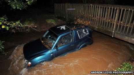 Vehicle where the man died in Chew Stoke