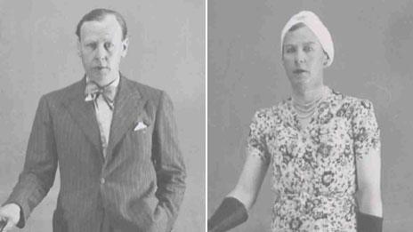 Lieutenant Colonel Dudley Clarke dressed as a man and a woman