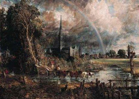 Salisbury Cathedral from the Meadows (1831)