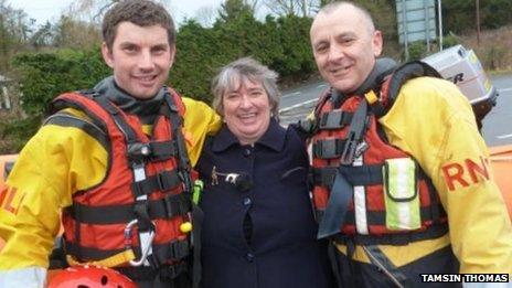 Chris Missen and Paul Eastment with Vanessa Glover