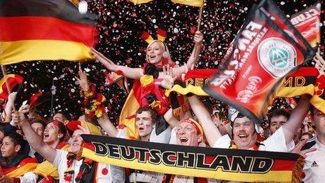 German fans, UEFA 2012