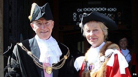 Lord Mandelson and Virginia Bottomley