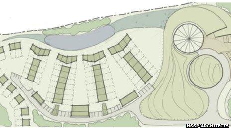 The plans for the eco village.