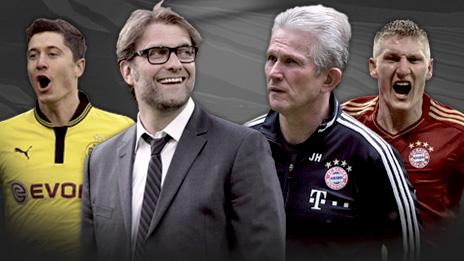 Robert Lewandowski, Jurgen Klopp, Jupp Heynckes, Bastian Schweinsteiger