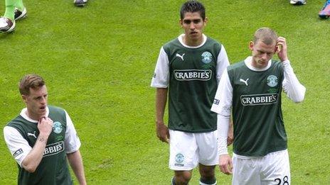 Hibernian players