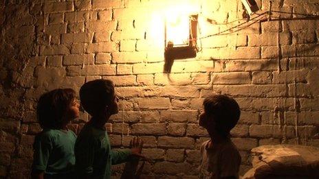 An electrified home in UP village