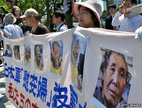 2013 protest in Osaka, Japan, in support of the former comfort women