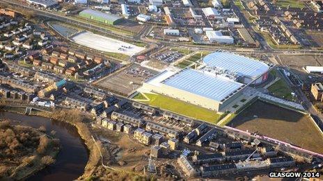 Aerial photo of Emirates Arena