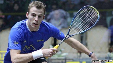 Nick Matthew at the British Open Squash Championship in May 2013