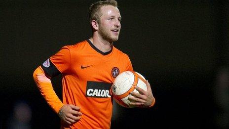 Dundee United striker Johnny Russell