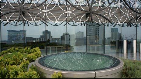 Terrace garden at the Library of Birmingham