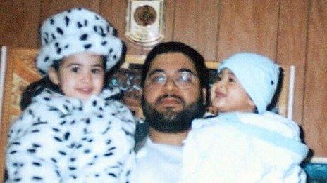 Shaker Aamer with two of his children