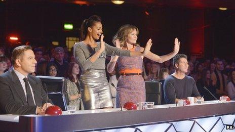 David Walliams, Alesha Dixon, Amanda Holden and Simon Cowell