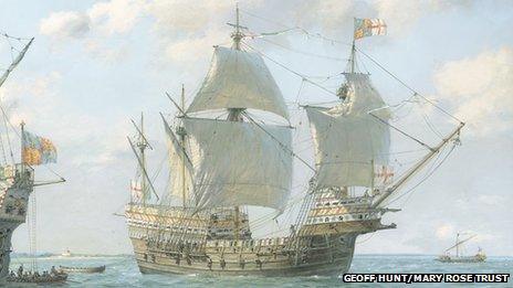 Geoff Hunt's picture of the Mary Rose