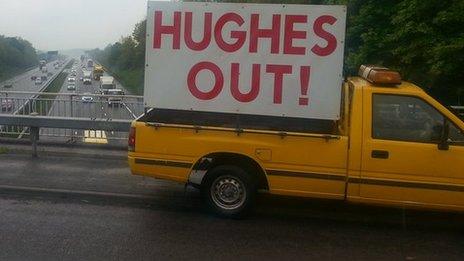 Mark Hughes protest