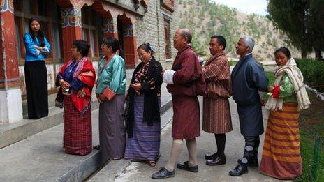 Voters in Bhutan (April 2013)