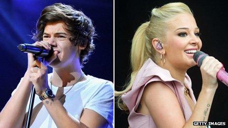 Harry Styles and Tulisa Contostavlos