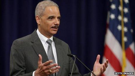 US Attorney General Eric Holder delivers remarks during the Justice Department Inspector General's annual awards ceremony Washington, DC 29 May 2013