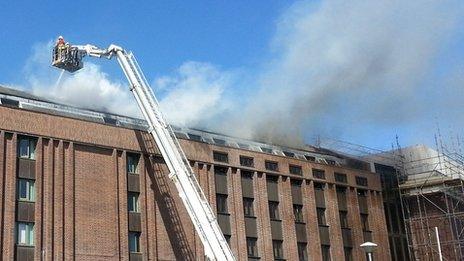 Fire at National Library of Wales in Aberystwyth