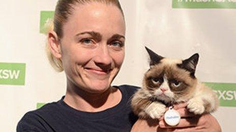 Tabatha Bundesen and Grumpy Cat