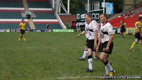 Players on the pitch