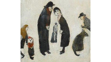 Figures Talking by LS Lowry