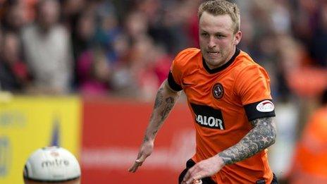 Dundee United striker Johnny Russell