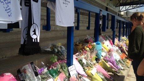 Flowers at AFC Telford United