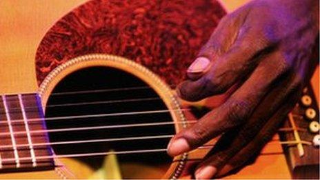 Musician Geoffrey Gurrumul Yunupingu - Yunupingu's nephew is also an award-winning musician