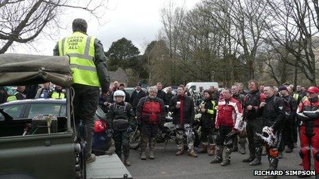 Campaigners in the Peak District