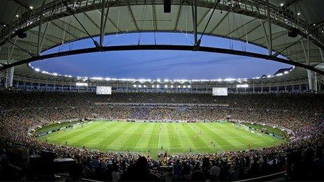 Maracana stadium during Brazil v England friendly